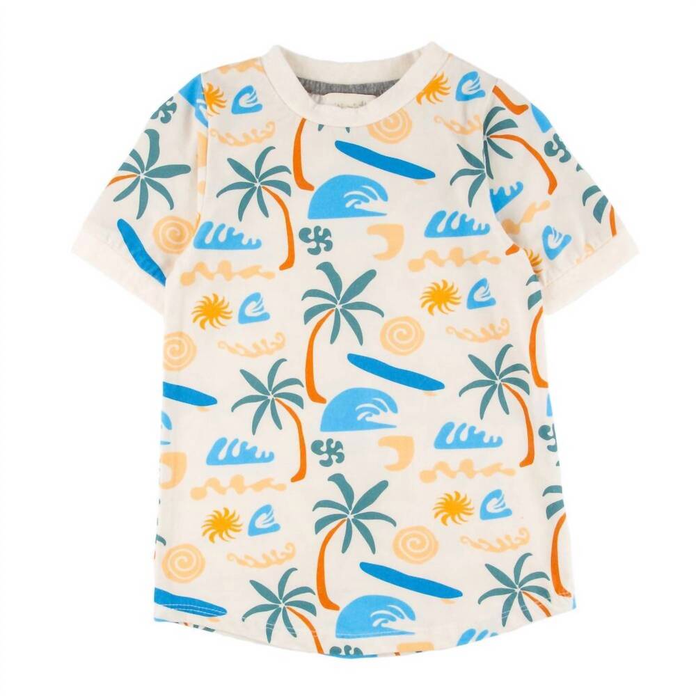 NEW MIKI MIETTE kid's christopher tshirt in polynesia